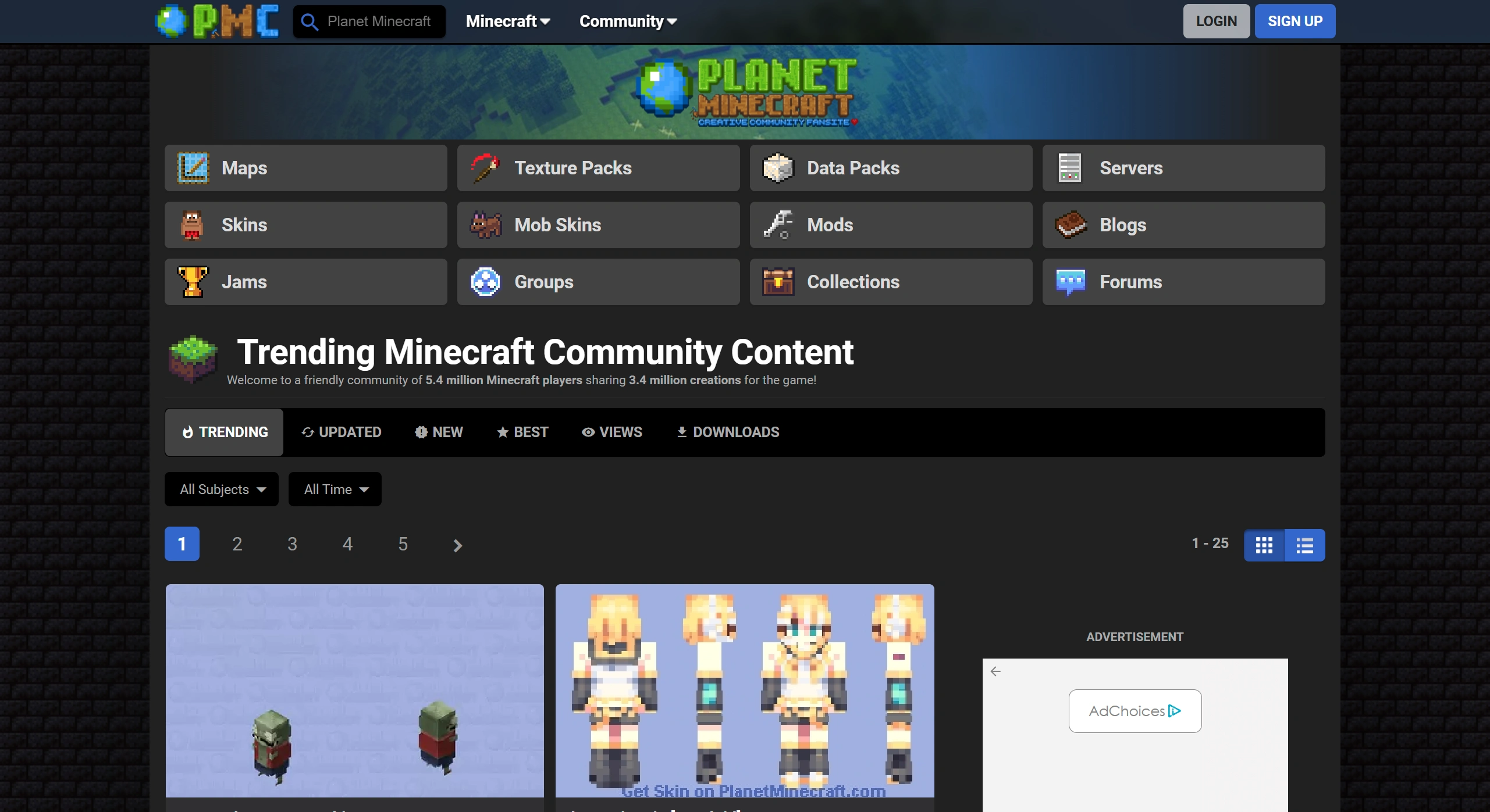 PMC - Minecraft非官方粉丝社区和创作资源平台