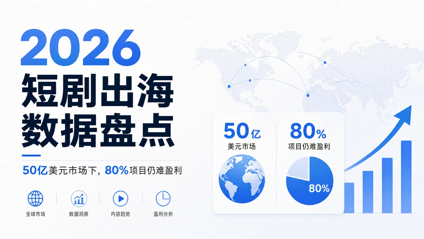 2026最新短剧出海数据盘点：50亿美元市场下，80%项目仍难盈利(图1)