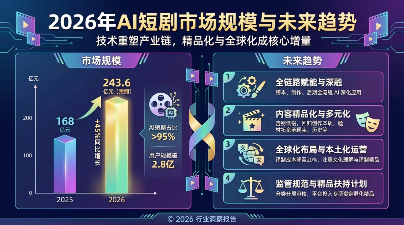2026年AI短剧市场规模与未来趋势