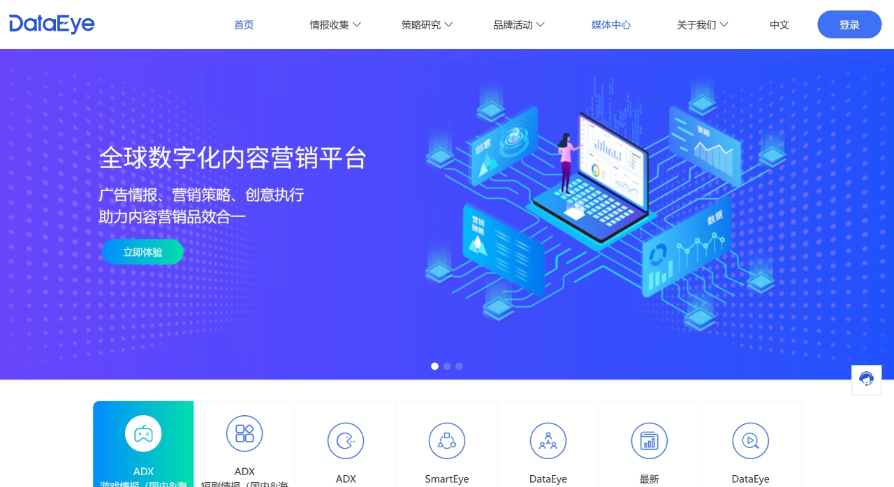DataEye官网截图