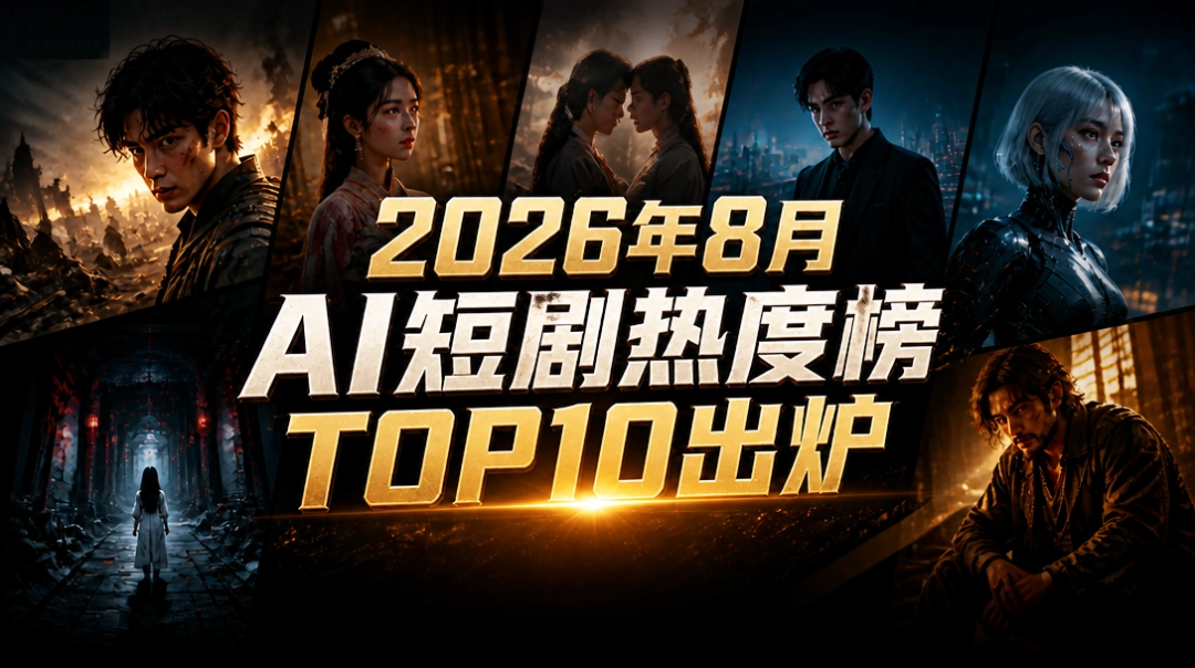 2026年8月AI短剧热度榜TOP10出炉