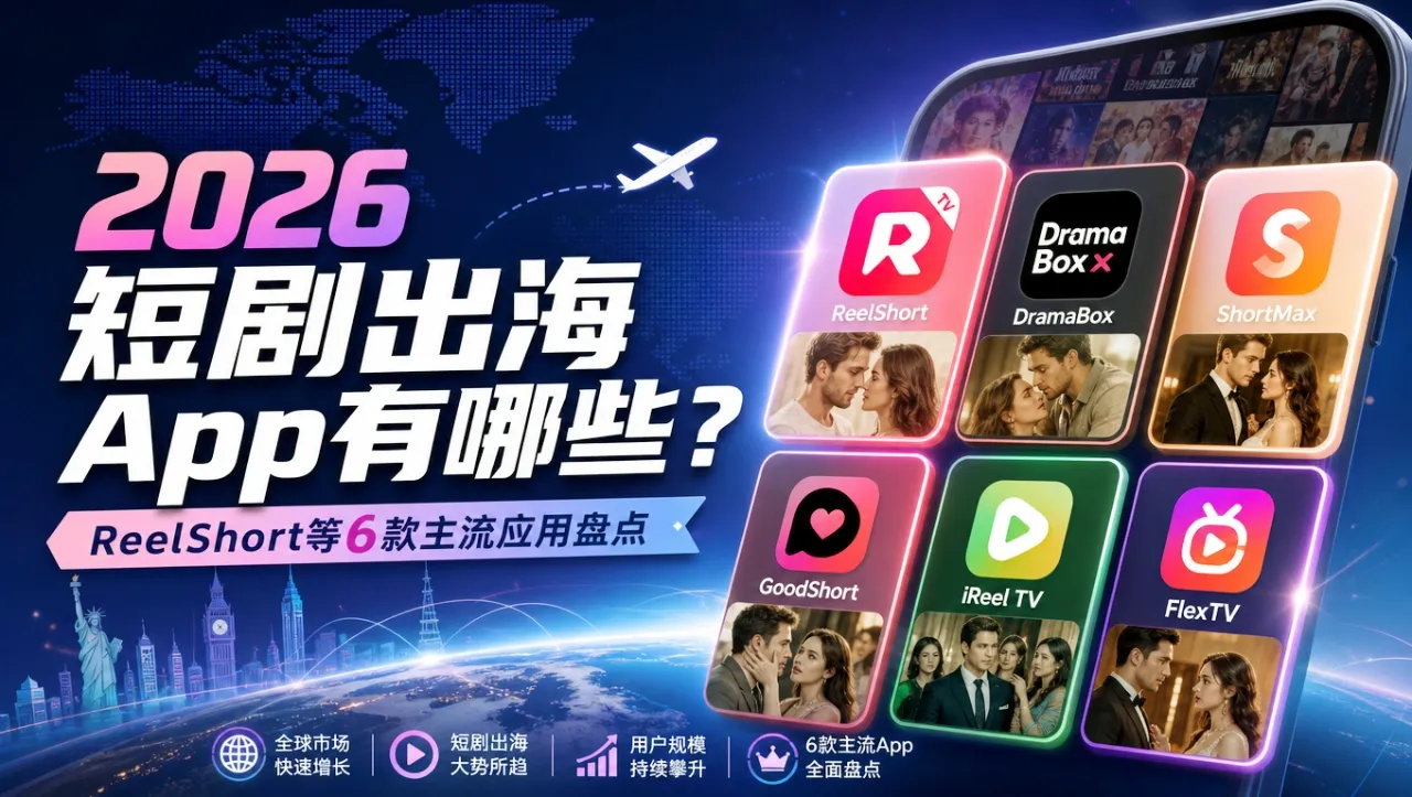 2026短剧出海App有哪些?ReelShort等6款主流应用盘点 2026短剧出海App有哪些?ReelShort等6款主流应用盘点